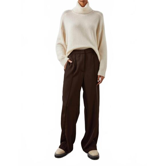 NEW RAILS alta straight-leg pants in espresso